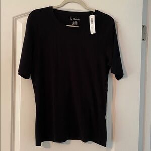 Chico's Elegant Black Cotton Top